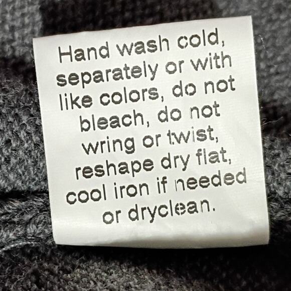 Merino Wool Small Italian Cardigan Coccole Grey Buckle Closure Pockets High-End - Picture 14 of 14